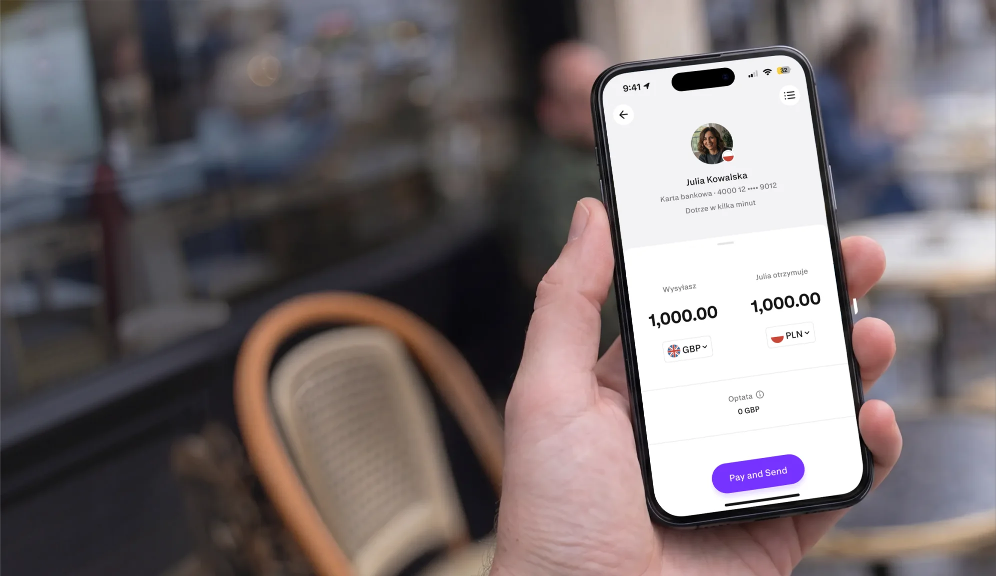 Sending money with Paysend